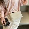 Fairy bag summer 2025 new small fragrant wind pearl portable ins Internet celebrity women shoulder vacation woven bag