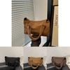 Large Capacity Trendy Fall Fashion Minimalist Design Stylish Pillow Bag For Daily Use In Black Brown And Coffee Colors