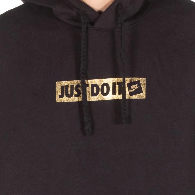 Nike Printed Letter Pullover Hoodie Long Sleeve Sweatshirt Men Sweatshirt Black CQ4514-010