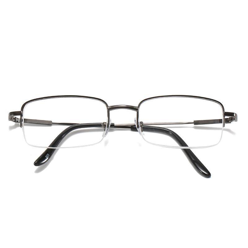 823 Metal Frame Half Rim Presbyopia Minus 250 Supplier Glasses Women Corrective Eyeglasses Flexible Reading Glasses