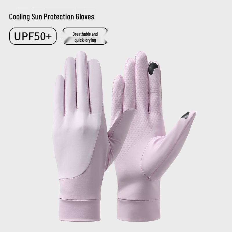 Ice Silk UV Protection Touchscreen Gloves: Non-slip, Breathable, for Cycling and Driving - Unisex