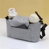 Multifunctional Baby Stroller Organizer Bag with Large Capacity & Milk Bottle Holder