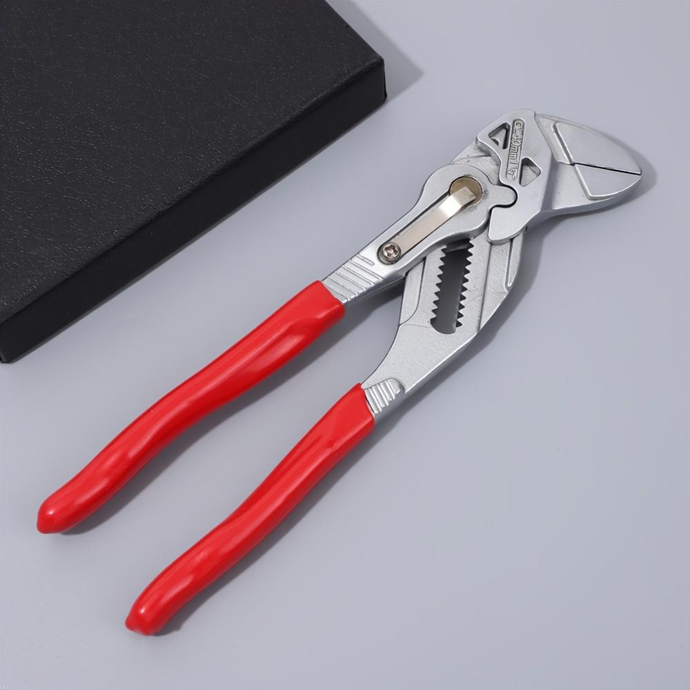7/10/12-Inch Adjustable Groove Joint Pliers,Ratchet Locking Mechanism, Heavy-Duty Metal Plumbing Tool for Tightening and Loosening Fittings