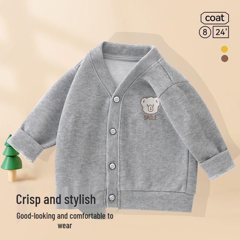 Minnie Fleece Cardigan: Warm Spring/Autumn Jacket for Infants and Toddlers