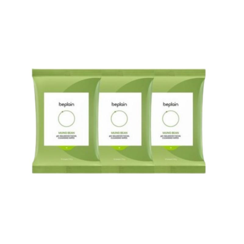 Beplain Mung Bean Cleansing Water Wipes 20sheets × 3