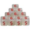 10pcs 6 Sided Glitter Dice for DND RPG Board Game Accessories Polyhedral Dice Set