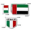 RZUD8 Car Stickers 3D Aluminum Auto Logos Stickers For Alfa Romeo 4C 159 Spider Giulia Giulietta 156 Tonale Car Body Decoration Paster