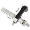 Professional Leather Belt Cutter Gauge For Drawing Leather Belt Diy Strip Tool Hand Cutting Leather Tools With 2 Sharp Blades