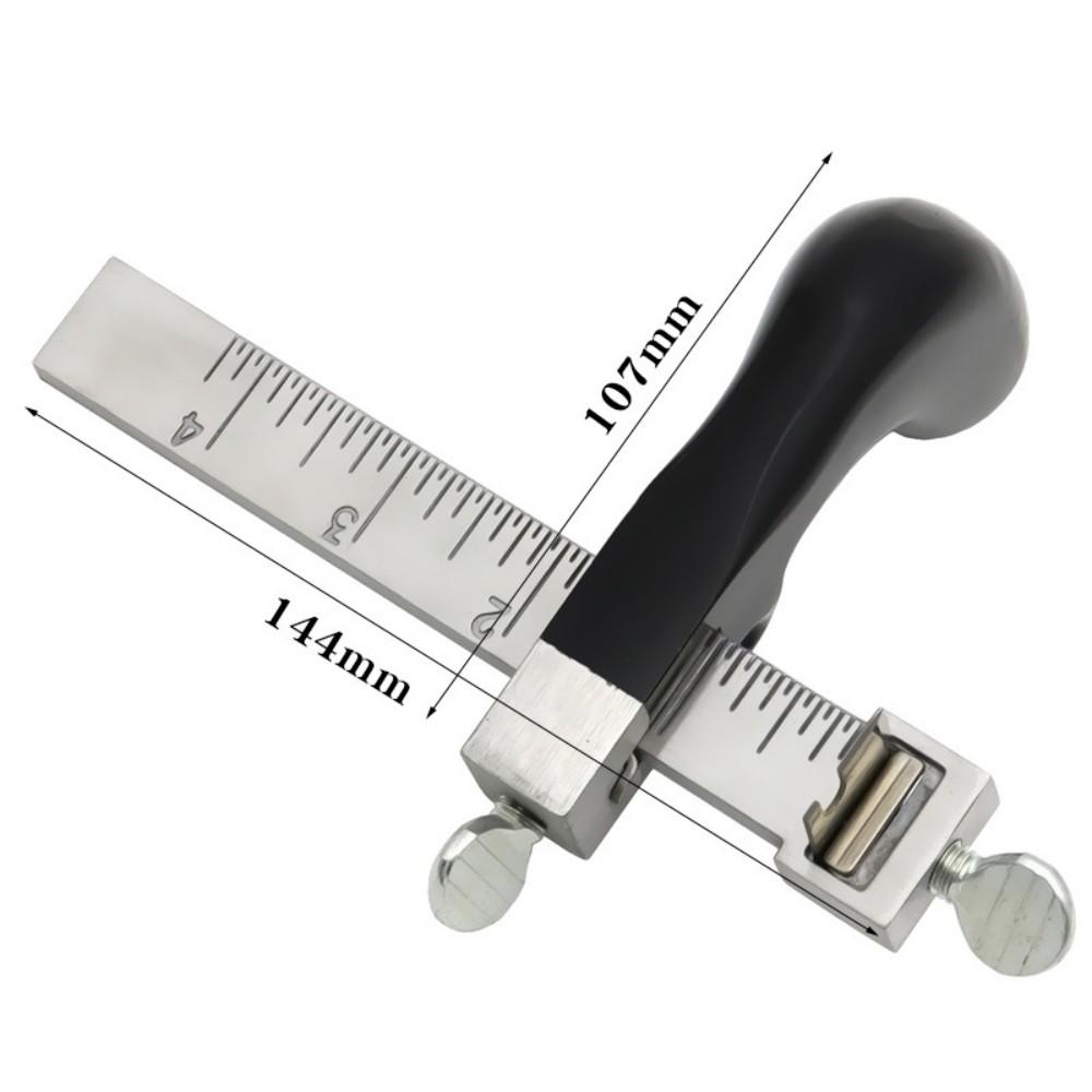 Professional Leather Belt Cutter Gauge For Drawing Leather Belt Diy Strip Tool Hand Cutting Leather Tools With 2 Sharp Blades