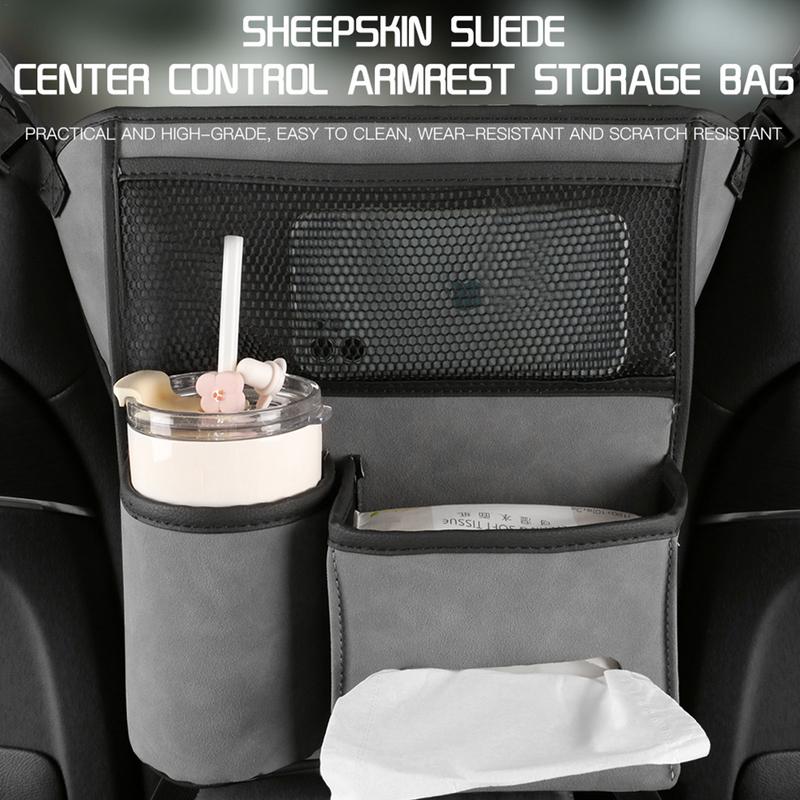 Backseat Tissue Organizer Multifunctional Car Organizer Bag Car Holder Bag Between Seat Organizer Car Organizer With Large