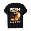 Foxes Are Awesome Funny Fox Lover Graphic Tee for Men Trip Casual Short Sleeve T-Shirt - Men's Summer Cotton Graphic Tee