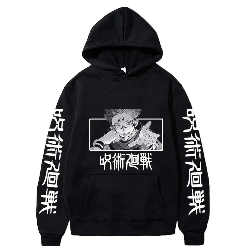 Anime Manga Print Unisex Hoodie Sweatshirt Full Sleeve Long-lasting Battle Animation Winter Hoodie Loose Sport Fleece Hoodie