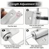 2pcs Lightweight Stainless Steel Automatic Door Closer Device ls Quiet AndSuitable For Residential Use With Screw Accessories