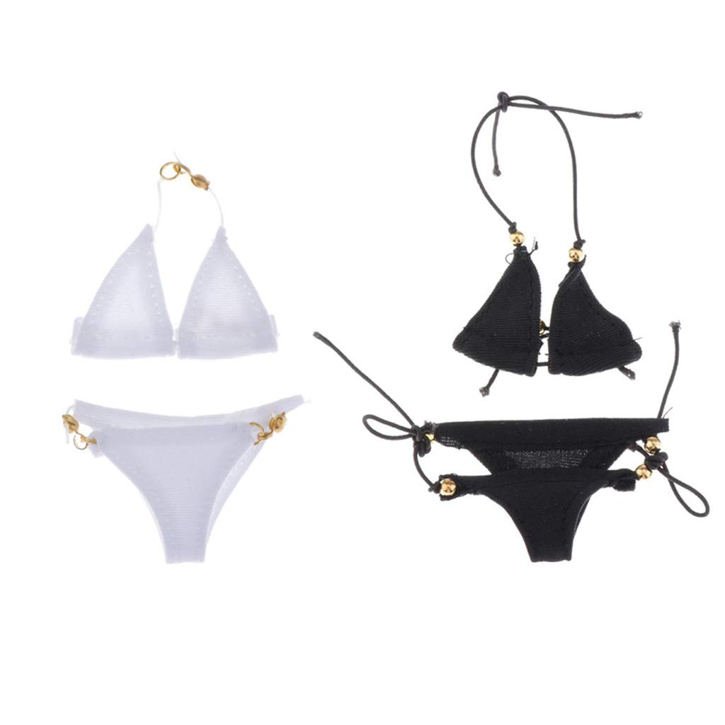 F Fityle Scale Female Doll Figure 2 Sets 1/6 Clothes, Bra, Panties, Underwear, Briefs, Bikini, 12-Inch Outfit,