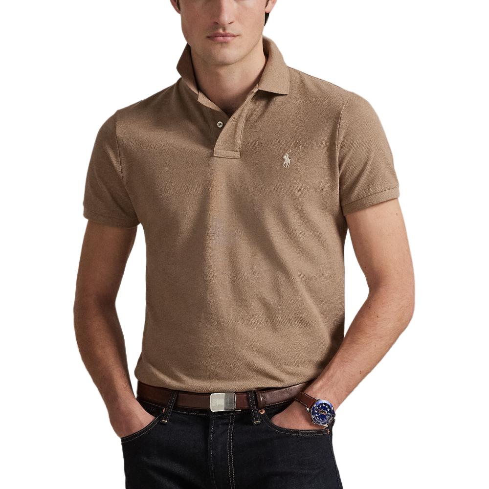 Polo Ralph Lauren Slim Fit Ribbed Cuff Polo Shirt With Iconic Pony Embroidery Men Tops MNPOKNI1N822076-200