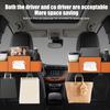 Multifunctional 3‑in‑1 Car Back Seat Storage Box Faux Leather Backseat Organizer with Tissue Dispenser