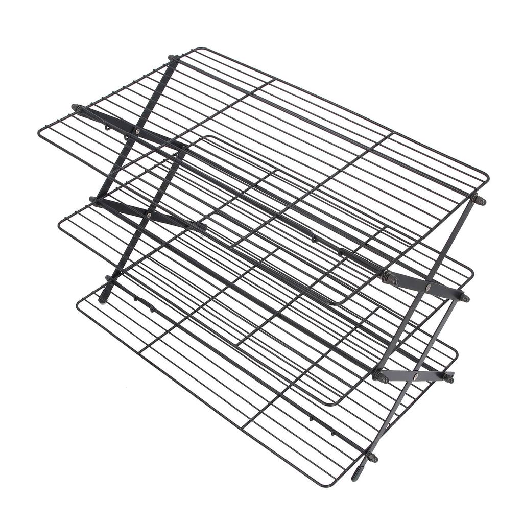Baking Cooling Rack Foldable Rectangular Iron Cooking Baking Cooling Wire Rack for Cakes Cookies