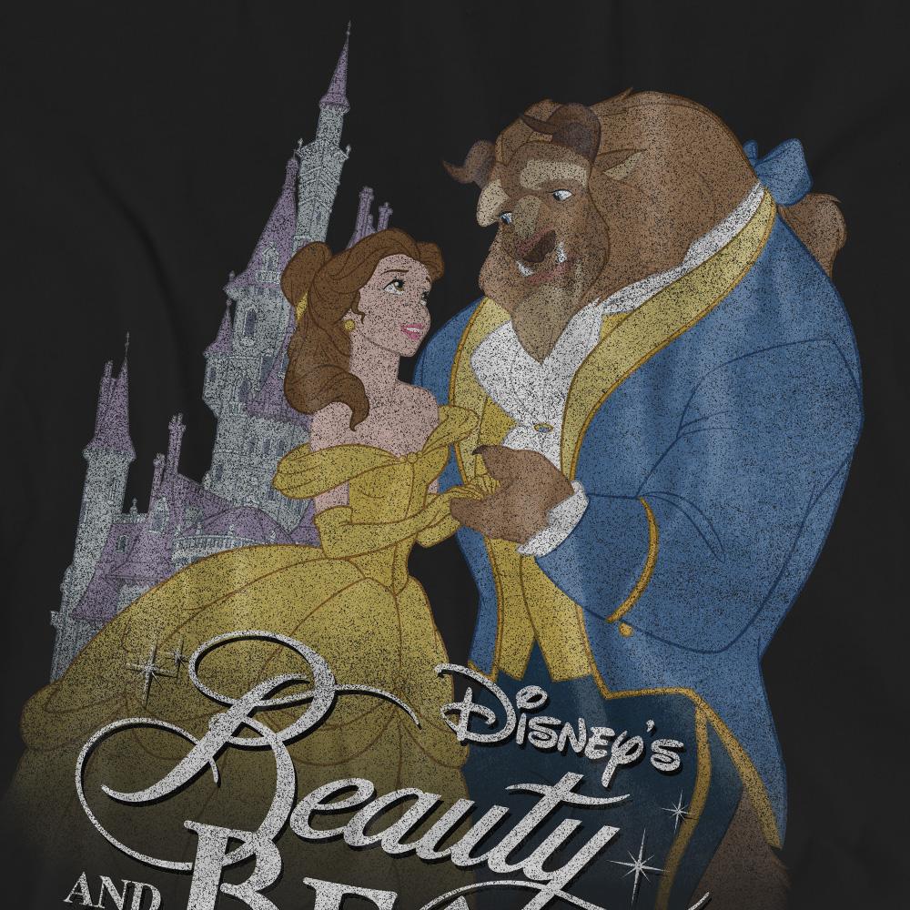 Beauty And The Beast Unisex Adult Belle Beast Castle T-Shirt