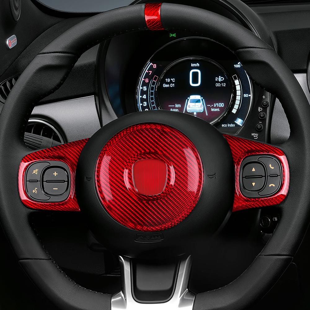 Real Hard Carbon Fiber Sticker For Fiat 500 Abarth 595 695 2008-2013 2014 2015 2016 2017 2018 2019 2020 2025 2025 2025 Car Decor