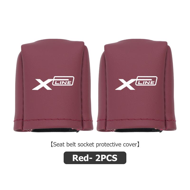 For KIA Universal Car Logo Seat Belt Buckle Protect Cover Anti Scratch Accessories Cerato Proceed Venga Stonic Picanto Sorento zqdtx40 vngk1