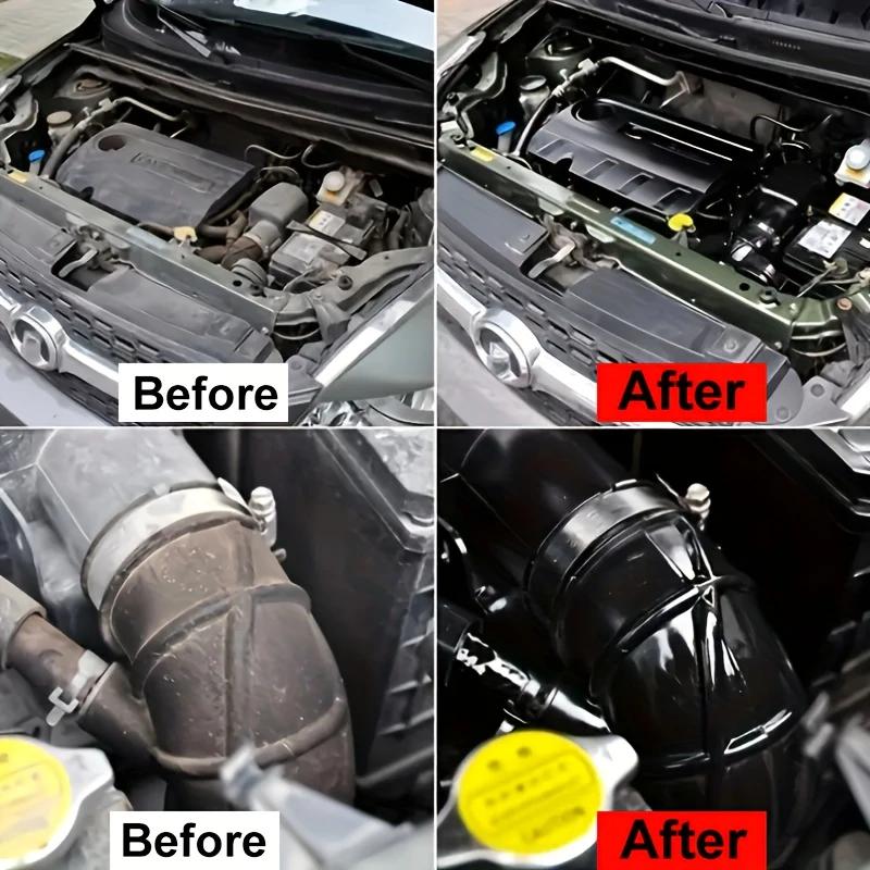 150g Plastic & Rubber Repair Paste - Black Crystal Polish for Car Scratches, Tire Shine & Interior Renewal, Anti-Aging & Fade Re