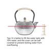Cast Iron Tea Kettle Hot Water Kettle Household Boil Water Kettle Induction Cooker Gas Stove Universal for Stove