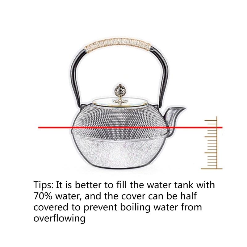 Cast Iron Tea Kettle Hot Water Kettle Household Boil Water Kettle Induction Cooker Gas Stove Universal for Stove