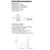 Wireless Remote Control No Battery RF433Mhz Self-Powered Waterproof Light Switch 85V-240V, 2X1Gang 1Receiver