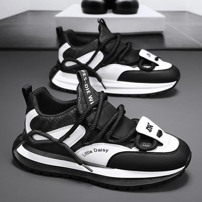 Herrskor vardagsskor höst koreansk version mångsidiga retro Forrest Gump-skor ungdom sport löpning lätt plattform pappaskor