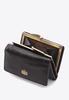 Wittchen Women's Leather Wallet With A Coat Of Arms On A Clasp, Black, Natural Leather
