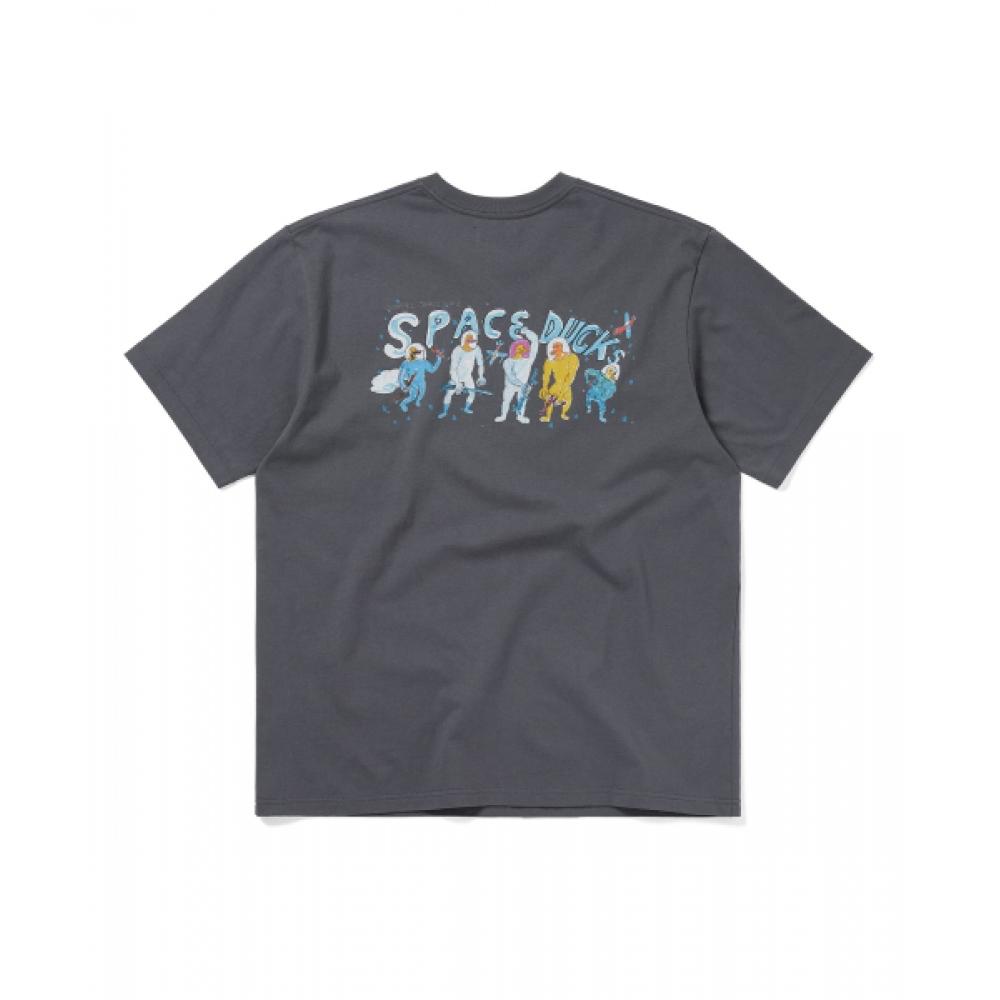 Thisisneverthat Tnt Daniel Johnston Space Ducks Tee Dark Grey M