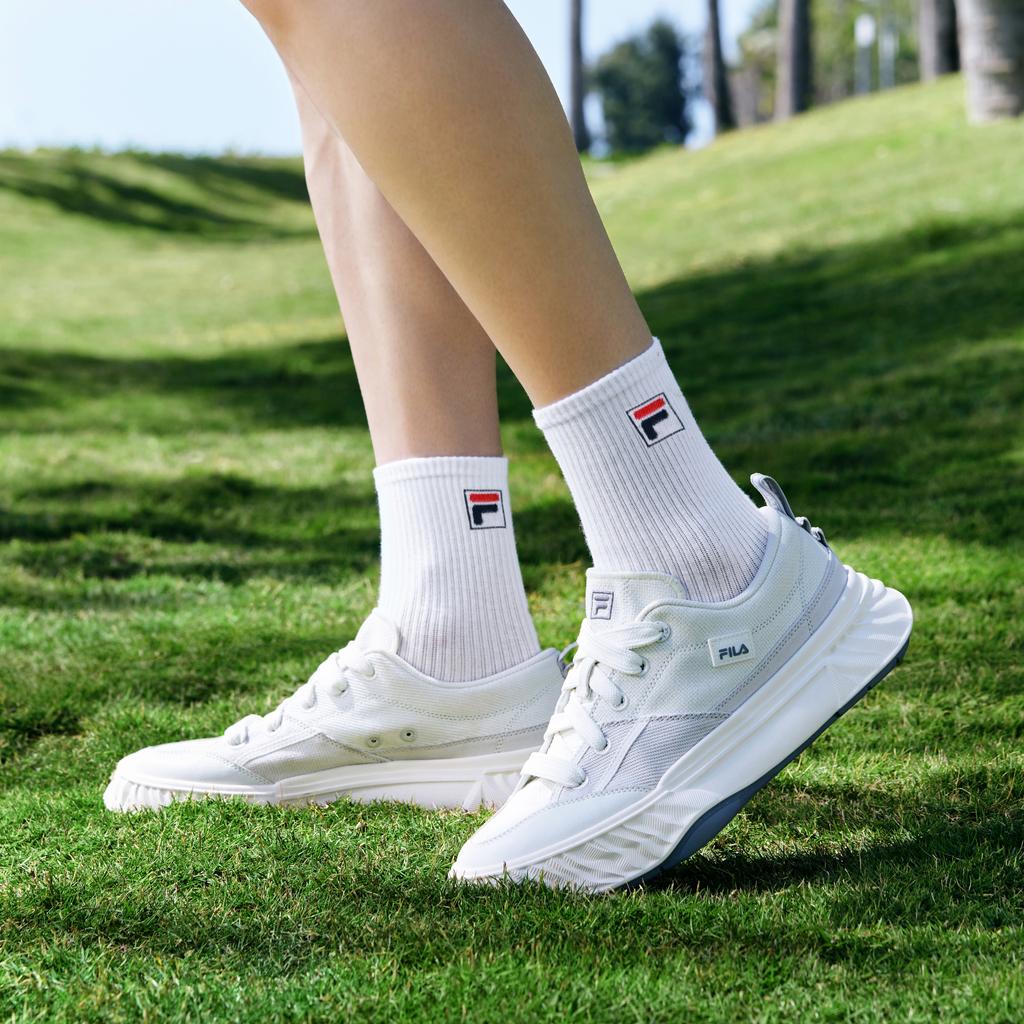 FILA Fosso Casual Shoes Comfortable Durable Low-Top Canvas Shoes Men sneaker Gray F12M422304FVA