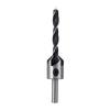 4pcs Three Pointed Woodworking Counterbore Drill 3-6mm HSS Screw Chamfering Drill Bit 5 Flute Countersink Drill Bit Set