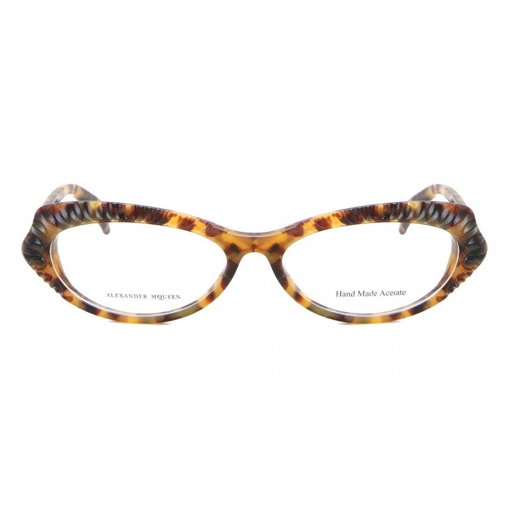 

Alexander Mcqueen Amq 4199 Yha Women Eyeglasses Havana/53-15-135