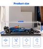 Sungvool Building Blocks F1 Race Car Acrylic Display Box with LEGO Technic F1 Race Freestanding Black Base Storage Reinforced Construction to Protect