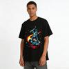 Astronaut On Meteorite Trendy Print Casual Unisex T-Shirt Pure Cotton T-shirt