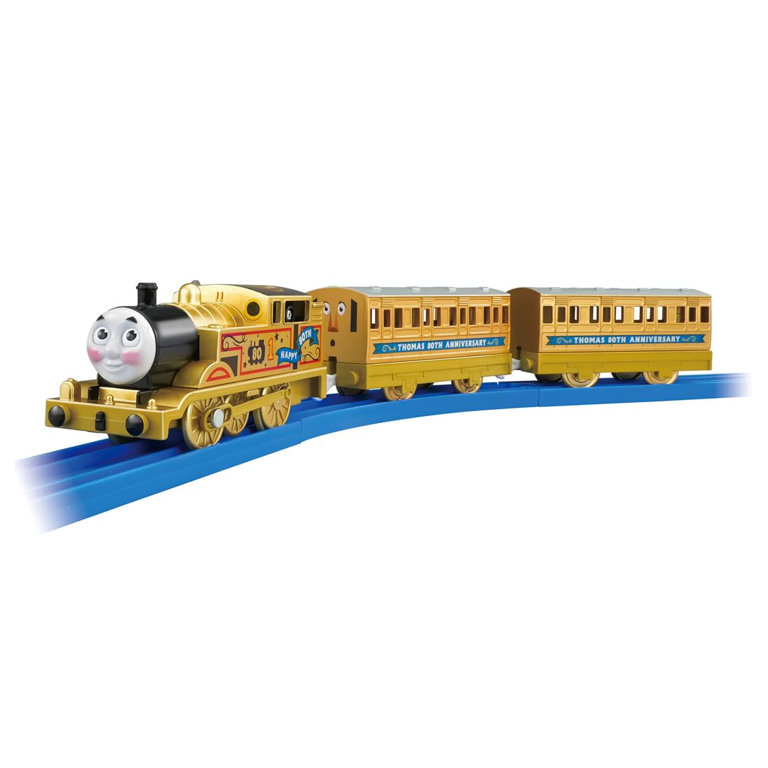 

TAKARA TOMY Plarail Томас Паровоз 80-летний Юбилей Золотой Plarail Томас Игрушечный Поезд для Детей от 3 лет