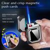 High-appearance-level Magnetic Inflatable Windproof Lighter Metal Body Blue Flame Cigarette Accessories Men's Gift