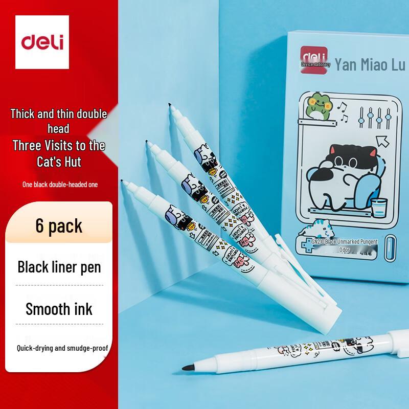 Deli Drawing Liner and Highlighter Pens