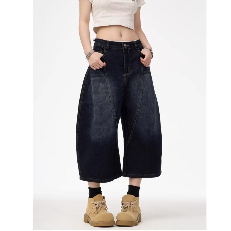 Men's Retro Snake Pattern Camo Wide-Leg Jeans - Versatile, Handsome, and Casual