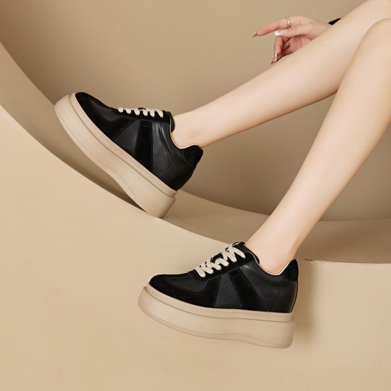 8cm Binnenhoogte Dames Platform Schoenen in Duitse Stijl - Lente Sportsneakers