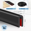 Edge Cover with Adhesive Groove Rubber Molding Flexible U-shaped Edge