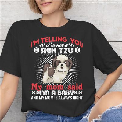 I Shih Tzu Not Funny Dog Lover Tee Shirt for Unisex Unisex Print T Shirts 100 Cotton Clothing