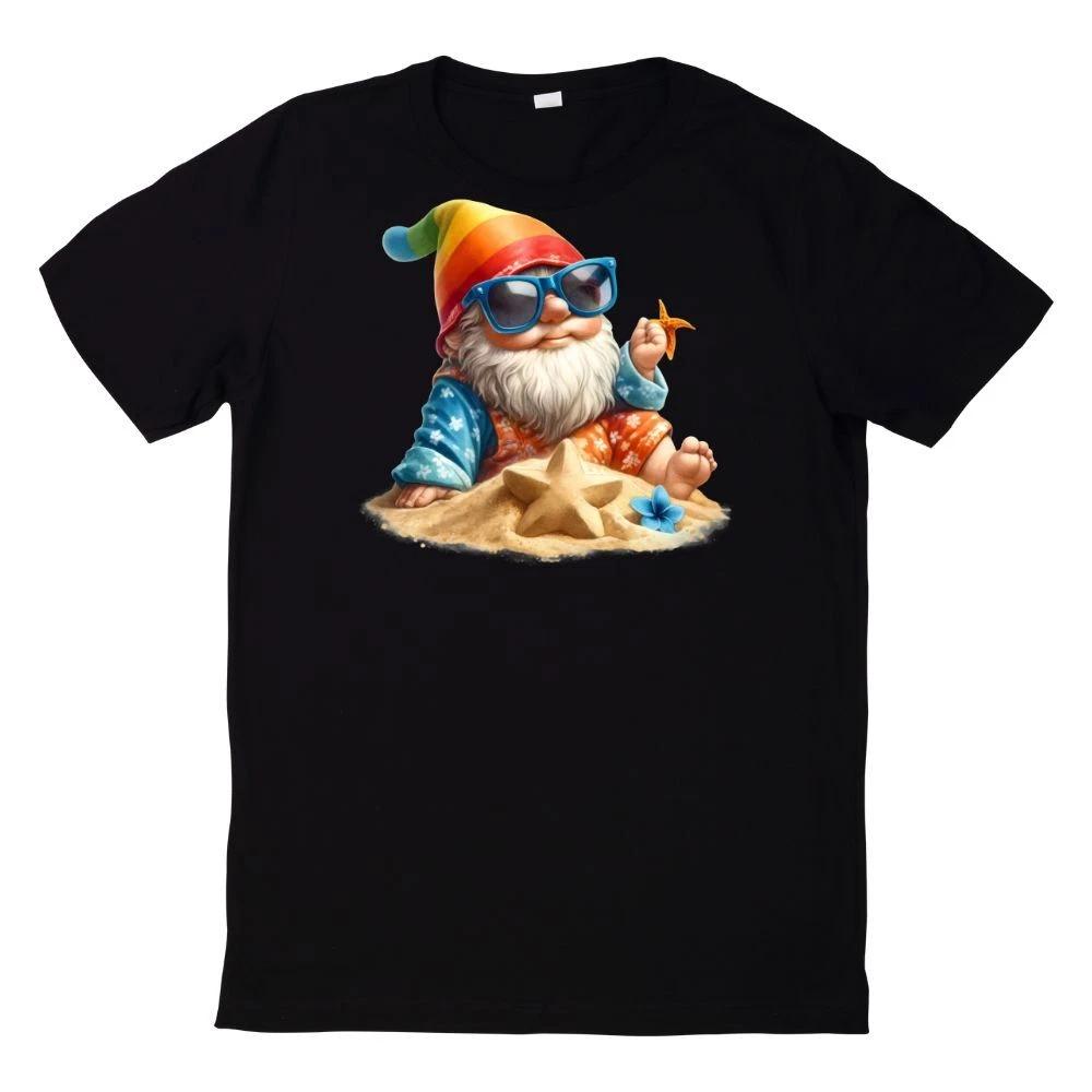 T-Shirt Aquarell Strand Sommerzwerg XL
