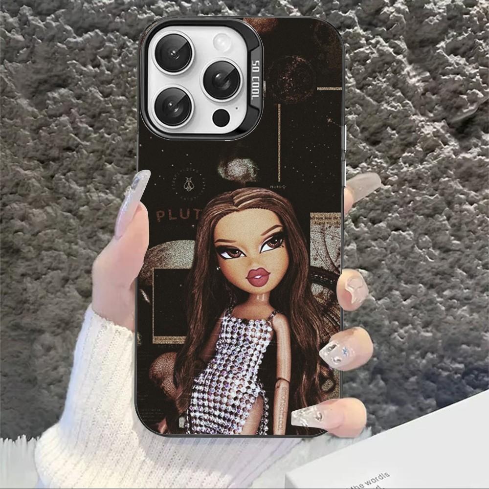 Cute Bratz Doll Phone Case For IPhone 16 15 14 13 12 11 Pro Max X XR XSMAX 8 7 Plus Matte Shockproof Back Cover