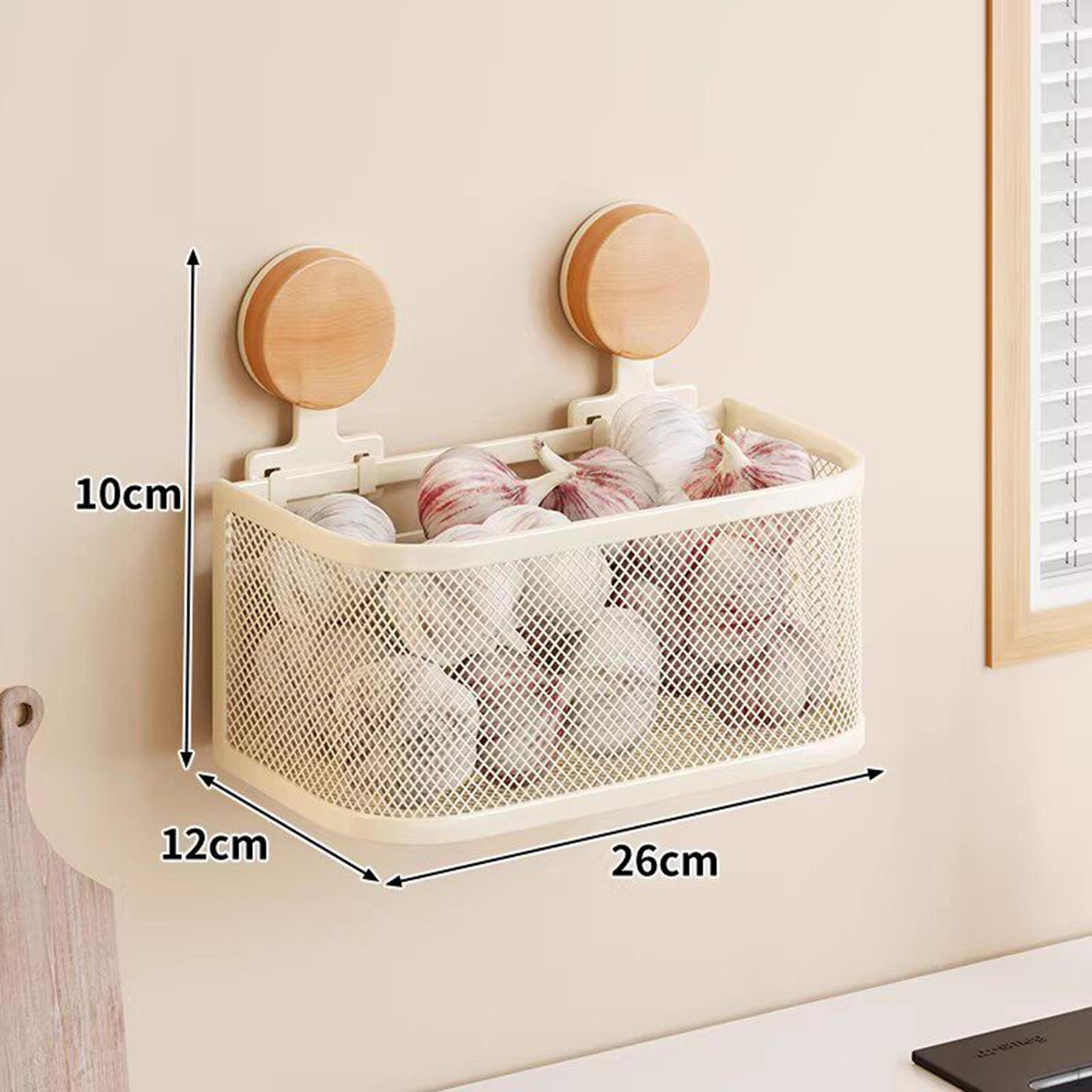 

Hanging Basket Food Storage Modern Space Saving Multifunctional Seasoning Rack Fruit Vegetable M