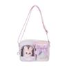 [Coboca+] C25151 Uruppi Shoulder Bag, Available In 3 Colors, Includes Plush Toy, Size 22 X 16 X 7.5cm, Casual Bag with Ribbon, Weight 323g (Rainbow)