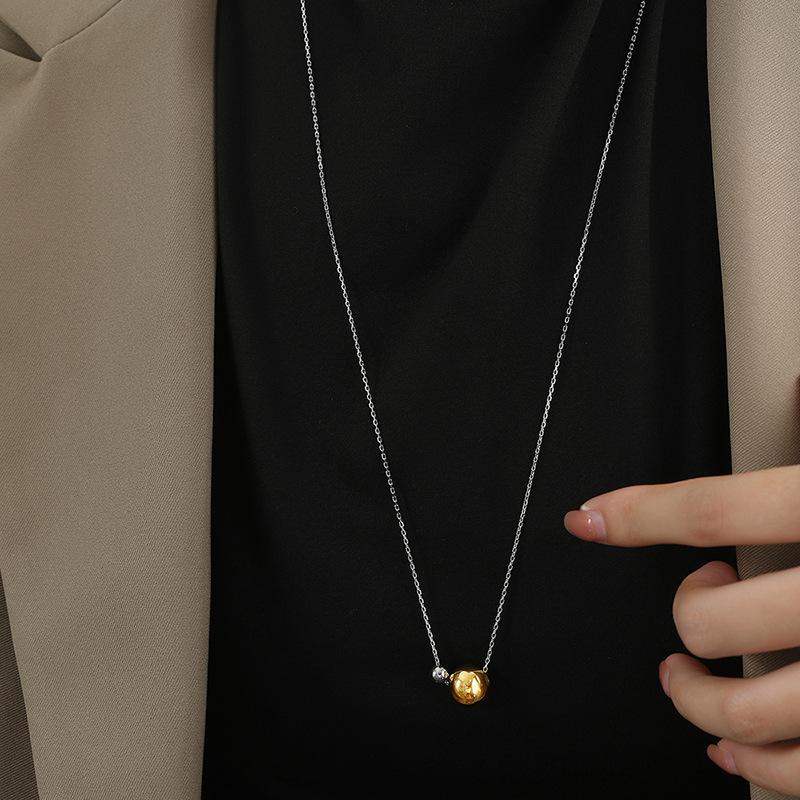 

Романтичный осенний длинный модный размер стальной шарик свитер цепочка ювелирные изделия