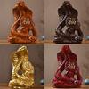 New Years Gift Wooden Zodiacs Snake Figurine Landscape Ornament for Home Decorations Office Desk Accessories