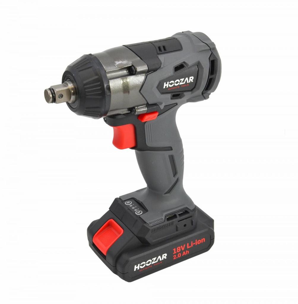 Hoozar Brushless Impact Wrench 1/2"" 18V 1X2.0Ah 350 Nm Iw10Bl